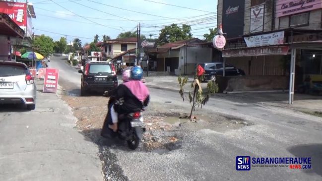 Kerusakan Jalan Lembaga Pemasyarakatan Resahkan Warga