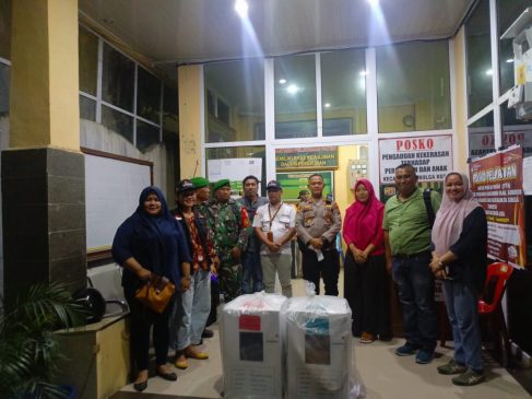 Polres Kawal Ketat Kantor PPK Kota Sibolga