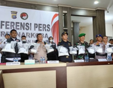 Polres Meranti Gagalkan Peredaran 15,6 Kg Sabu