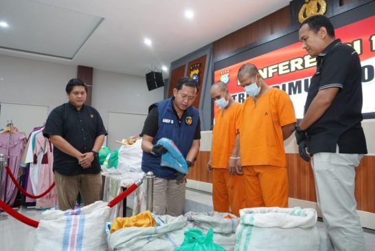 Polda Riau Ungkap Sindikat Pencurian Toko Pakaian