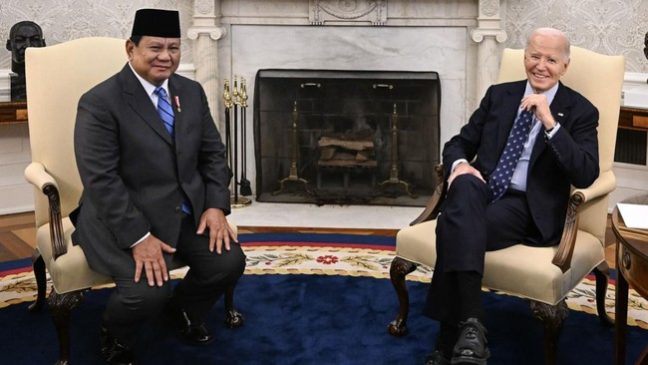 Prabowo Bertemu Biden di Gedung Putih