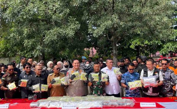 Polda Riau Musnahkan 80 Kilogram Lebih Sabu Hasil Operasi Cipta Kondisi