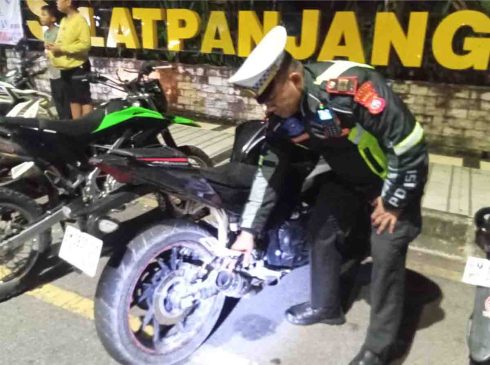 Puluhan Unit Sepeda Motor Knalpot Brong Diamankan Polisi