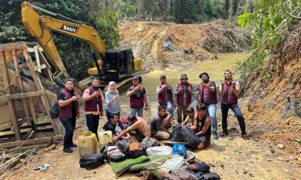 Lima Penambang Ilegal di Kuansing Dibekuk Polisi