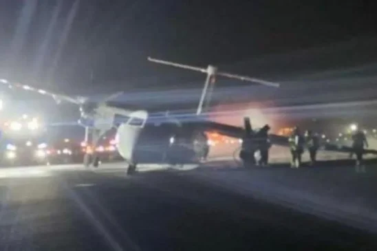 Saat Mendarat di Bandara, Mesin Pesawat Air Canada Terbakar