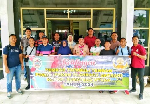Pemkab Tapteng Lepas Kontingen Korpri Porda Sumut