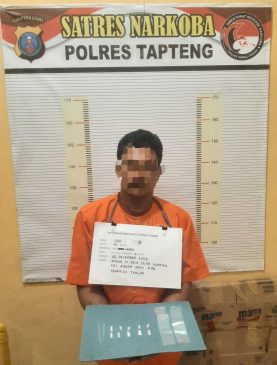 Polres Tapteng Amankan Pengedar Sabu di Andam Dewi