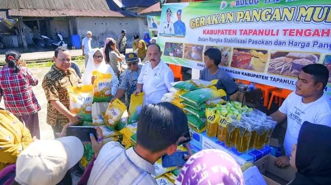 Plt Asisten Ekbang Setdakab Tapteng Buka GMP di Kecamatan Pinang Sori