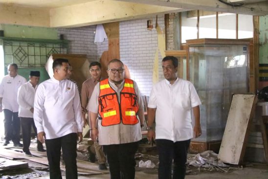 Pj Walikota Pekanbaru Cek Revitalisasi Pasar Bawah