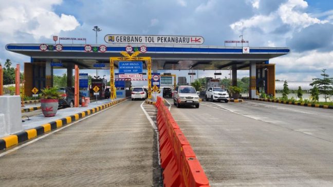 Terjadi Peningkatan Volume Kendaraan di Tol Pekanbaru-XIII Koto Kampar
