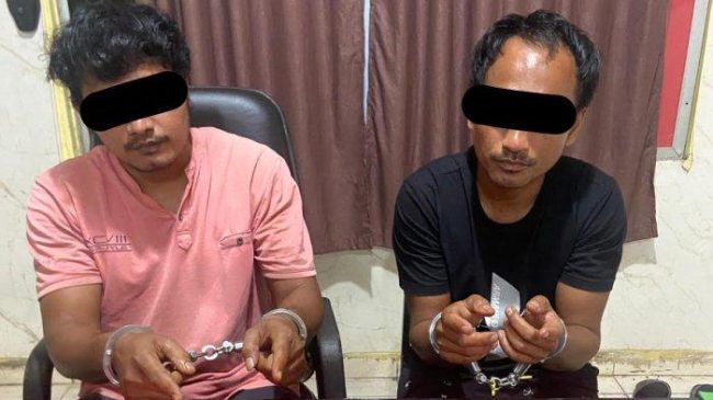 Asyik Nyabu, 2 Pria di Kuansing Ditangkap Polisi