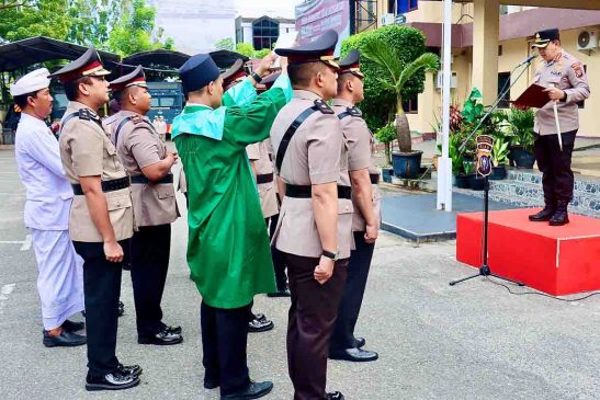 Kapolresta Pekanbaru Pimpin Sertijab Pejabat Utama