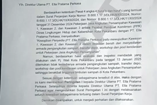 DLHK Akui PT EPP Tidak Sesuai Kontrak, Pintu Masuk Kejaksaan