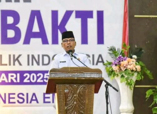 Pj Bupati Tapteng Hadiri Tasyakuran Hari Amal Bakti ke-79