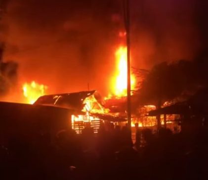 Polres Tapteng Tangani Kasus Kebakaran Rumah Ketua KPU Tapteng