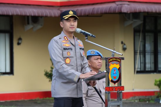 AKBP Wahyu Endrajaya Pimpin Apel Perdana di Mako Polres Tapteng