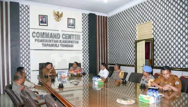 Sekdakab Tapteng Sambut Kunjungan Kerja Kapolres Tapteng yang Baru