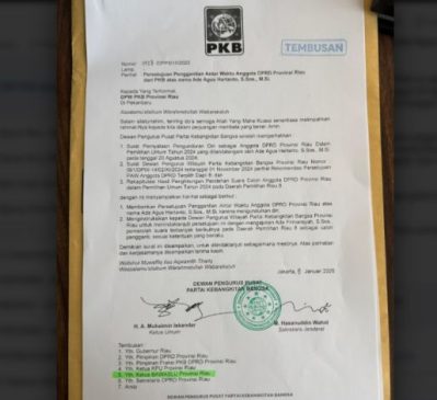 DPP PKB Setujui Ade Firmansyah Gantikan Ade Agus Hartanto di DPRD Riau