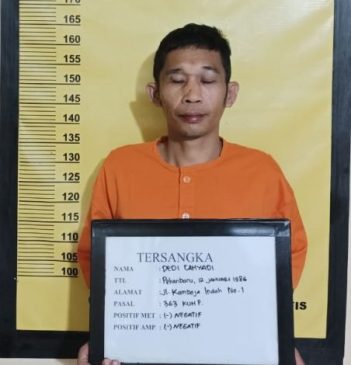 Residivis Bobol Rumah, Sopir Oplet Kembali Ditangkap