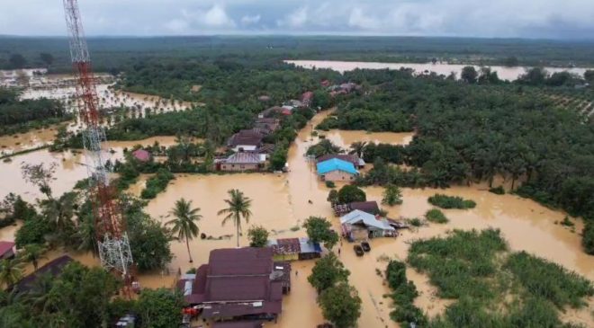 Curah Hujan Tinggi, 4 Daerah di Riau Terdampak Banjir