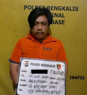 Pelaku Paman Korban, Polisi Tangkap Tersangka Pelecehan Seksual Anak di Bengkalis