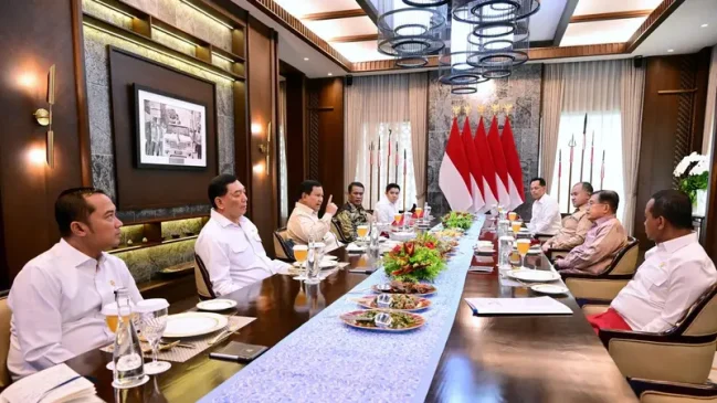 Bahas Pertanian hingga Subsidi LPG, Prabowo Makan Siang Bersama JK