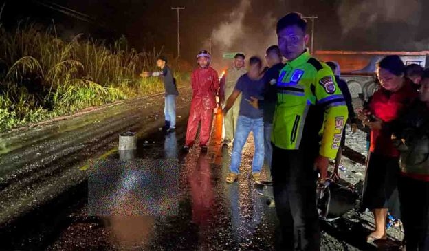 Tabrakan Maut di Kuantan Singingi, Pengendara Motor Tewas di Tempat