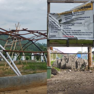 Proyek Ratusan Juta Parpora Tanah Datar Terbengkalai