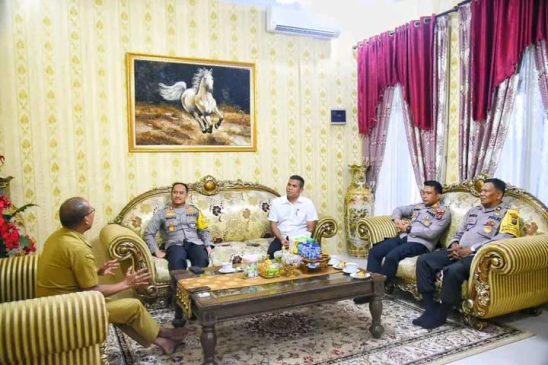 Pj Bupati Tapteng Sambut Kunjungan Kapolres Tapteng