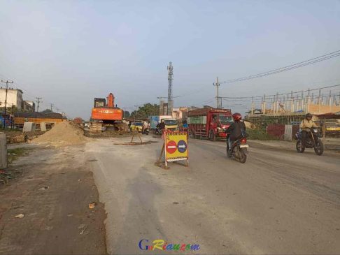 Perbaikan Jalan Terban di Kubang Raya Dipercepat, Arus Lalu Lintas Berangsur Normal