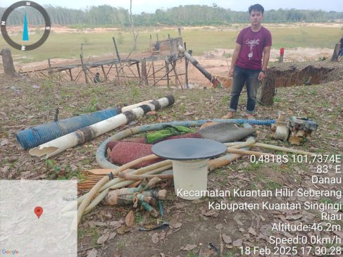 Lagi Sedot Emas Kuansing, Satu Orang Ditangkap Polisi