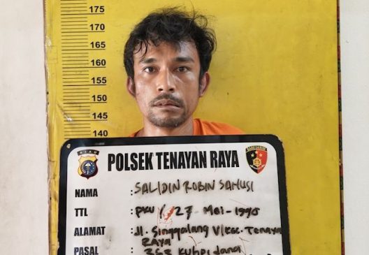 Pria 34 Tahun Tertangkap Usai Bobol Rumah Warga Tenayan Raya