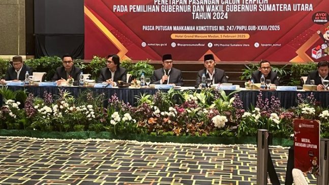 KPU Tetapkan Bobby-Surya Jadi Gubernur-Wagub Sumut