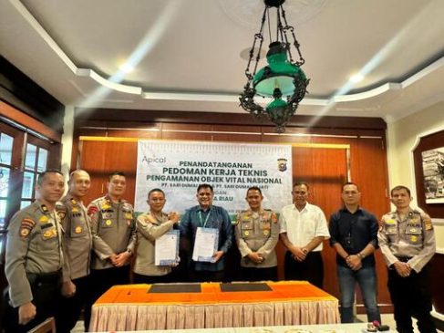 Terkait Pengamanan Objek Vital, Apical dan Polda Riau Teken Pedoman Kerja Teknis 2025