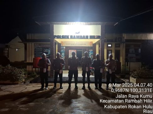 Bawa Pentongan, Polsek Rambah Hilir Gelar Nira