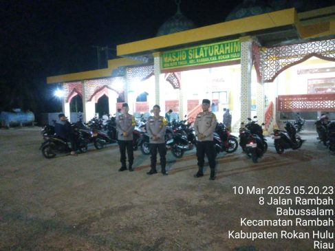 Masyarakat Apresiasi Kehadiran Polsek Rambah di Bulan Ramadhan