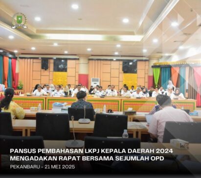 Pansus DPRD Provinsi Riau Mengadakan Rapat Bersama Sejumlah OPD Bahas LKPJ Kepala Daerah Tahun 2024