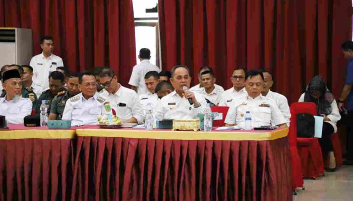 Bupati Inhil Tegaskan Komitmen Swasembada Pangan di High Level Meeting Pemprov Riau