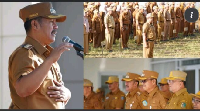 Pimpin Upacara dan Apel Kerja, Bupati Monadi Tekankan Pentingnya Koordinasi dan Komunikasi yang Efektif