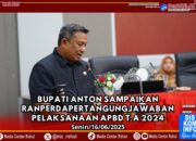 Bupati Anton Sampaikan Ranperda Pertangungjawaban Pelaksanaan APBD T/A 2024