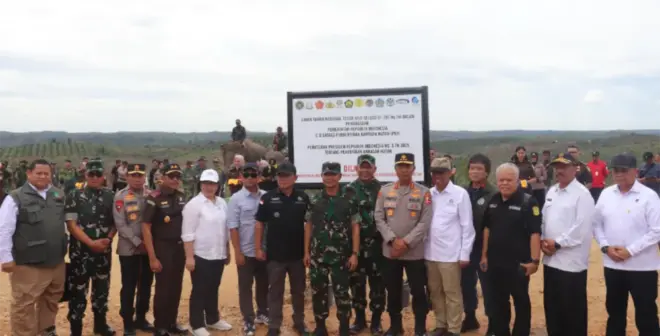 Satgas PKH Beri Tenggat Waktu 3 Bulan untuk Penggarap Ilegal di Taman Nasional Tesso Nilo