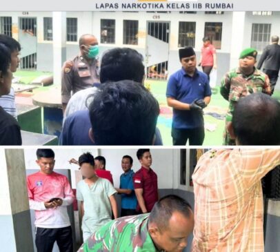 Lapas Narkotika Rumbai Gelar Razia di Blok Hunian Warga Binaan