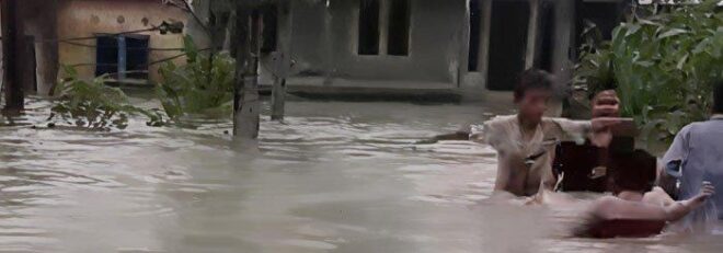 Banjir di Perbatasan Kampar-Pekanbaru, Puluhan Rumah Warga Terendam