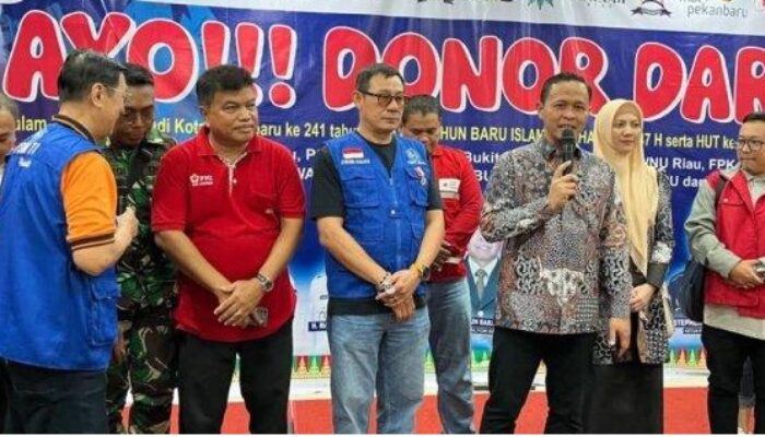 Ratusan Orang Antusias Ikuti Donor Darah PSMTI di Pekanbaru