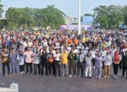 Semarak Hari Jadi ke-513 Bengkalis, Ribuan Warga Ikuti Senam dan Cek Kesehatan Gratis