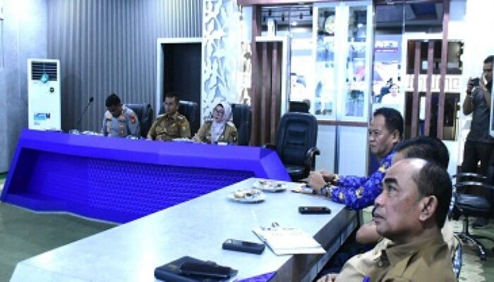 Cegah Karhutla, Bupati dan Wakil Bupati Kampar Ikuti Rakor Virtual dengan BNPB Pusat