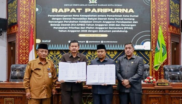 Sinergi Eksekutif-Legislatif, Perubahan APBD 2025 Kota Dumai Resmi Disepakati