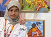 Siswi SMAN 1 Bengkalis, Syifa, Harumkan Riau di Pameran Kids Biennale Indonesia 2025