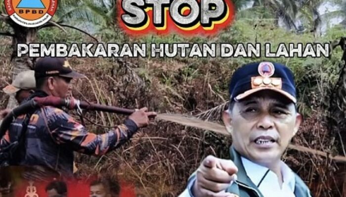 Puncak Kemarau, Bupati Inhil Instruksikan Camat dan Kades Tingkatkan Kewaspadaan Karhutla