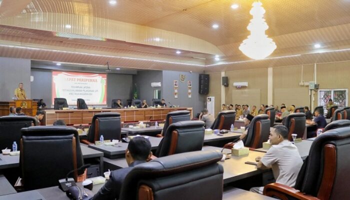 Wabup Muzamil Serahkan Ranperda LPP APBD 2024 ke DPRD Meranti, Raih Opini WDP dari BPK